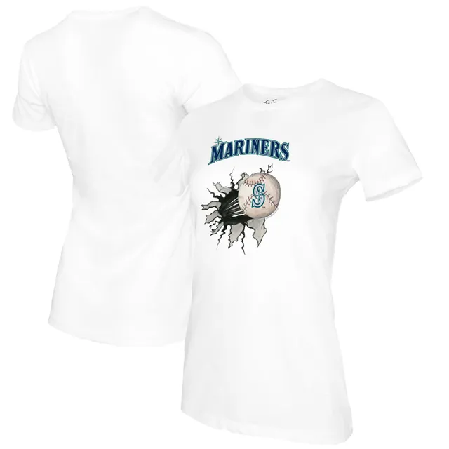 Lids Seattle Mariners Tiny Turnip Women's Peace Love Baseball T