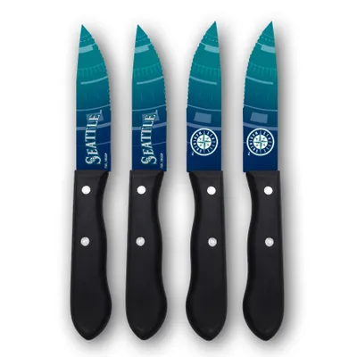 Seattle Mariners Woodrow 4-Piece Stainless Steel Steak Knife Set