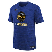 Youth Nike Royal Seattle Mariners Authentic Collection City Connect Velocity Performance T-Shirt