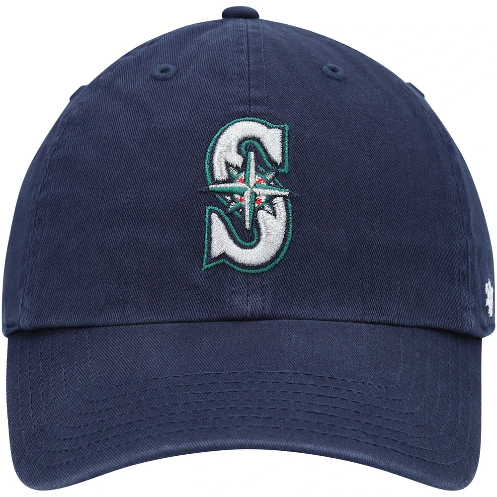 Casquette ajustable avec logo de l'équipe des Mariners de Seattle '47 bleu marine pour jeune