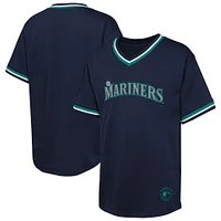 Youth  Navy Seattle Mariners Relief Pitcher V-Neck T-Shirt