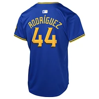 Maillot de joueur Nike Julio Rodríguez pour jeunes Seattle Mariners City Connect Limited, bleu marine