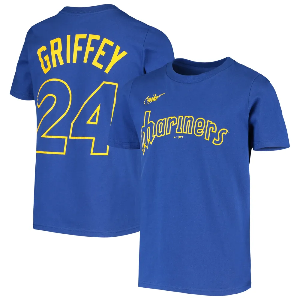 Lids Ken Griffey Jr. Seattle Mariners Nike Youth Cooperstown Collection  Player Name & Number T-Shirt - Royal