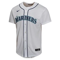 Maillot de match à domicile Nike blanc pour jeunes des Seattle Mariners