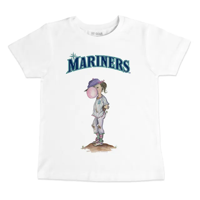 Lids Seattle Mariners Tiny Turnip Women's Popcorn T-Shirt - Navy