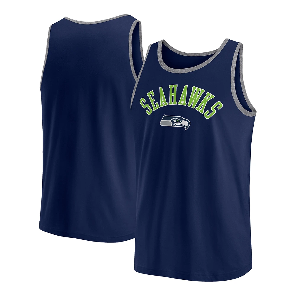 Débardeur Bet Fanatics College Navy Seattle Seahawks pour hommes