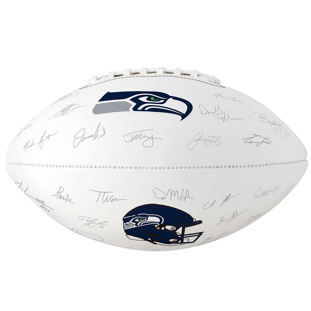 Ballon de football à signature autographe des Seahawks de Seattle