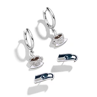 Lot de deux boucles d'oreilles BaubleBar Seattle Seahawks