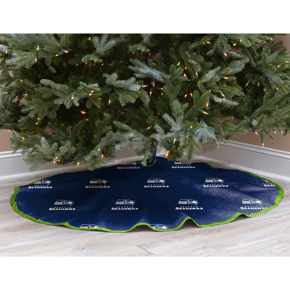 Seattle Seahawks Tree with Hat Ornament