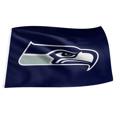 Drapeau College Navy Seattle Seahawks 3 pi x 5 pi