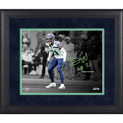Devon Witherspoon Seattle Seahawks Framed 11" x 14" Spotlight Photograph - Facsimile Signature