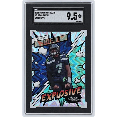 Carte Panini Absolute Explosive #7 SGC 9,5 authentifiée Geno Smith Seattle Seahawks 2023