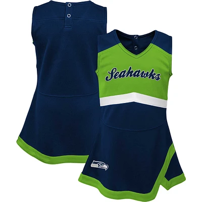 Robe pull capitaine Seattle Seahawks Cheer Captain pour bébé fille