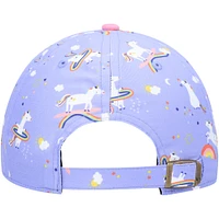 Bonnet réglable pour fille d'âge préscolaire '47 violet Seattle Seahawks Unicorn Clean Up