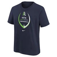 Girls Preschool Nike College Navy Seattle Seahawks Icon T-Shirt