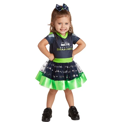 Déguisement col en V Tutu Tailgate Game Day des Seahawks de Seattle pour fille