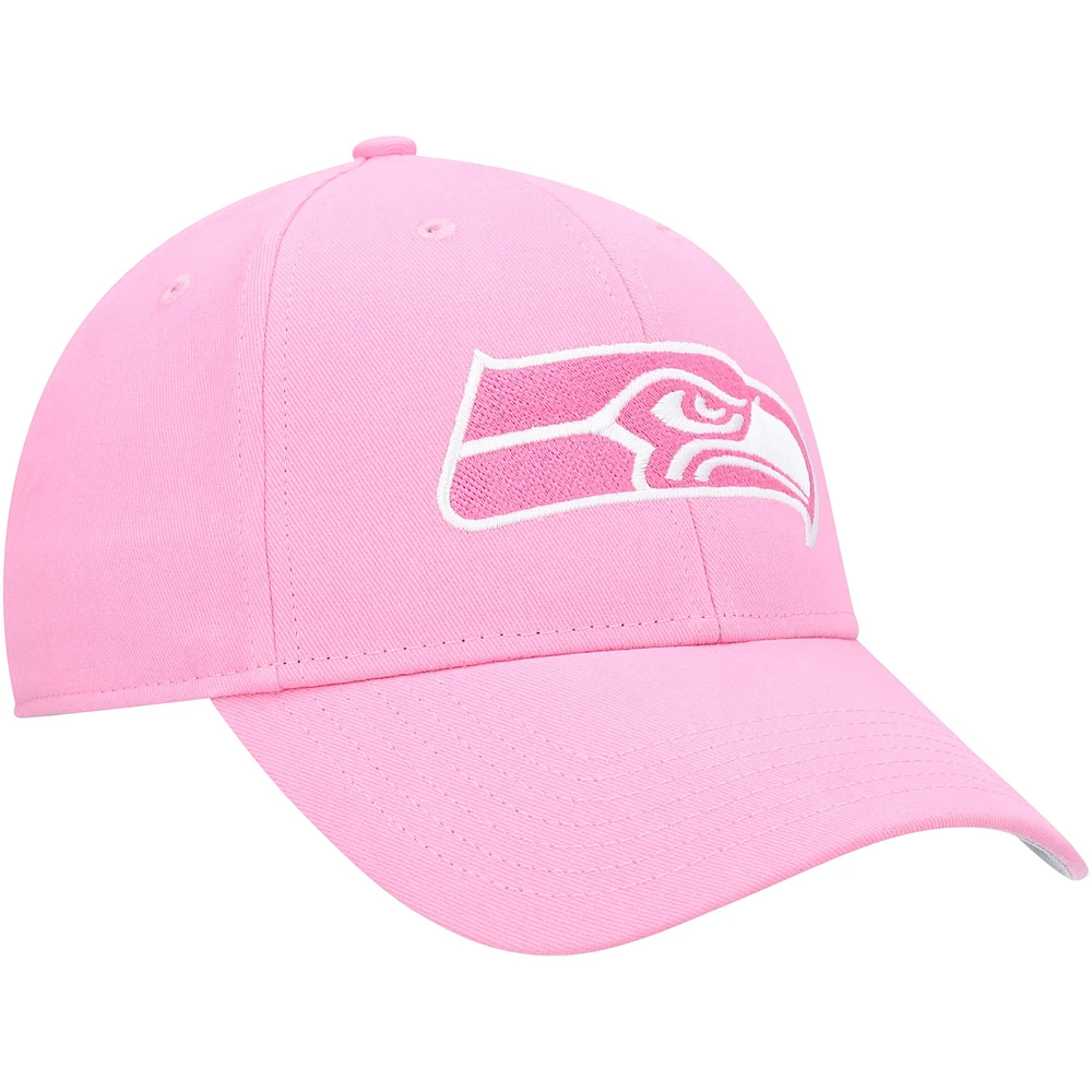 Girls Youth '47 Pink Seattle Seahawks Rose MVP Adjustable Hat