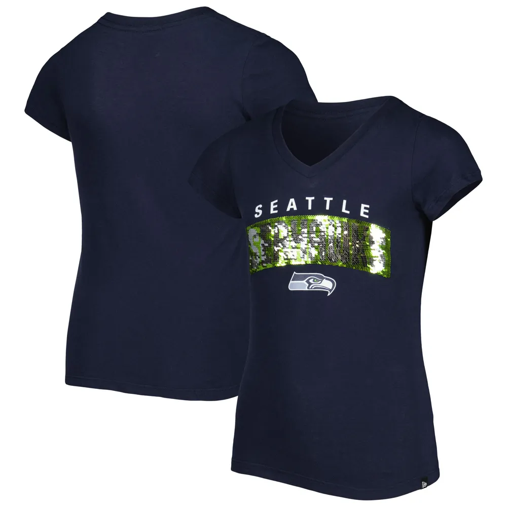 Seattle Mariners New Era Girls Youth Jersey Stars V-Neck T-Shirt