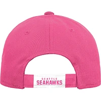 Girls Youth Pink Seattle Seahawks Adjustable Hat