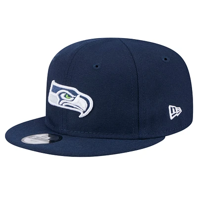 Casquette ajustable My 1st 9FIFTY pour bébé New Era College Navy Seattle Seahawks