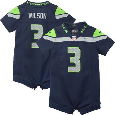 Russell Wilson Seattle Seahawks Nike Infant Romper Jersey - Navy