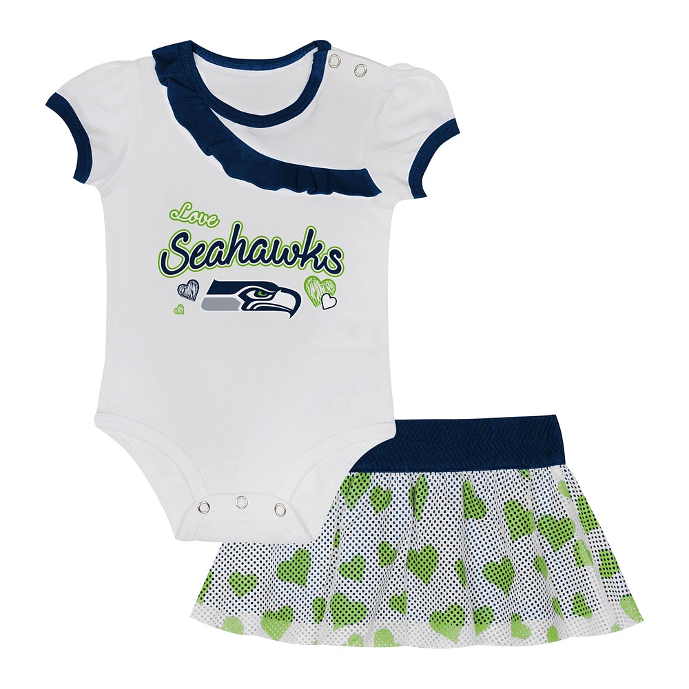 Infant  Seattle Seahawks Love My Team Bodysuit & Skirt Set