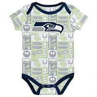 Infant Seattle Seahawks Play Day Three-Pack Bodysuit Set