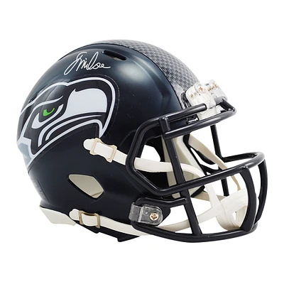Jalen Milroe Seattle Seahawks Autographed Riddell Speed Mini Helmet