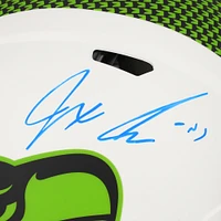 Casque authentique Riddell Lunar Speed ​​autographié par Jaxon Smith-Njigba des Seattle Seahawks