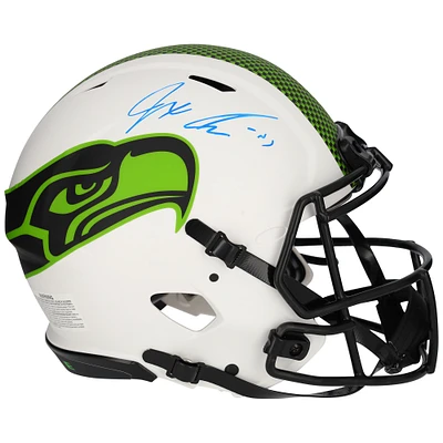 Casque authentique Riddell Lunar Speed ​​autographié par Jaxon Smith-Njigba des Seattle Seahawks