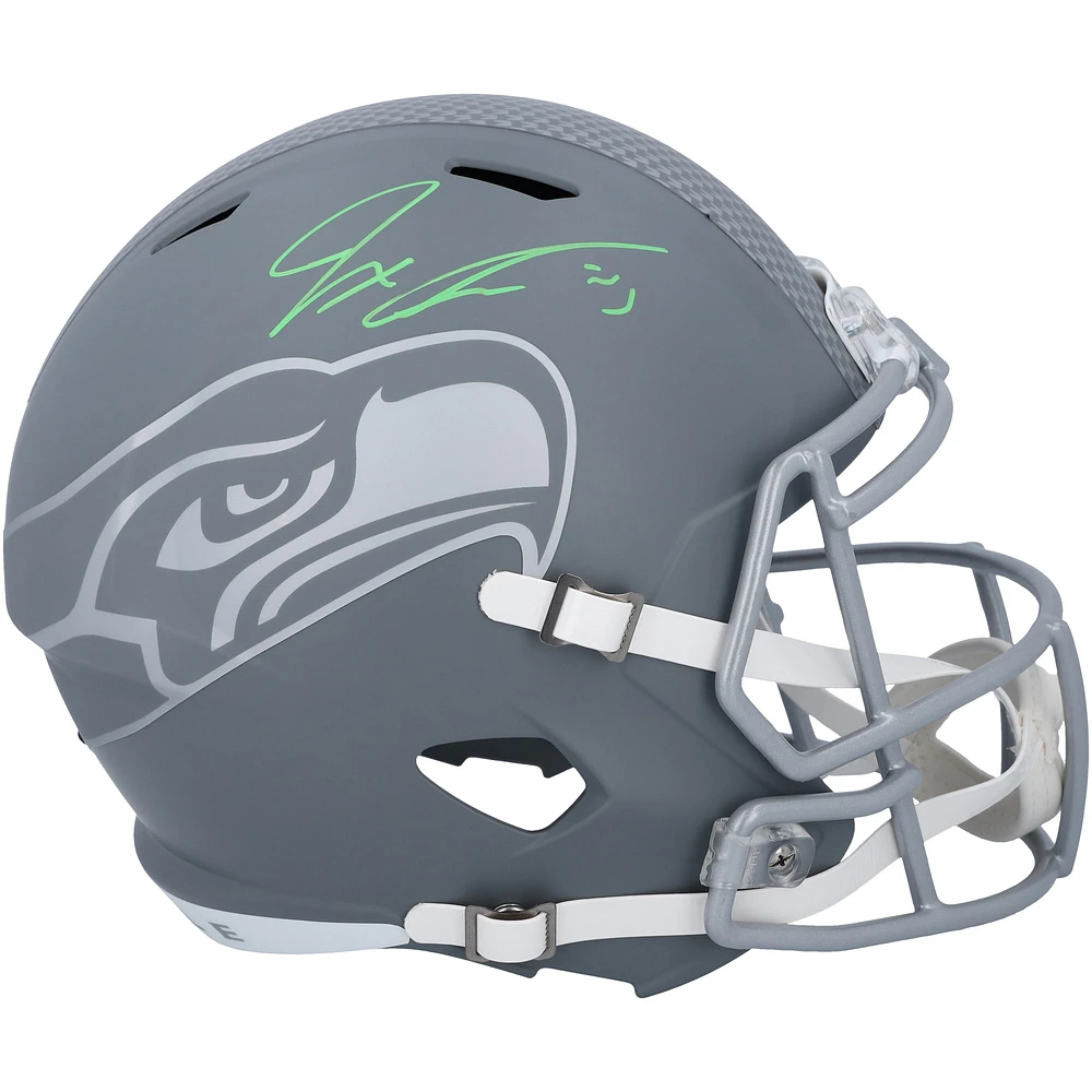 Jaxon Smith-Njigba Seattle Seahawks Autographed Riddell Slate Speed Replica Helmet