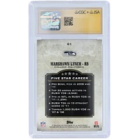 Marshawn Lynch Seattle Seahawks Autographed 2012 Topps Five Star #81 #/139 CGC Fanatics Witnessed Authenticated Auto 10 Card