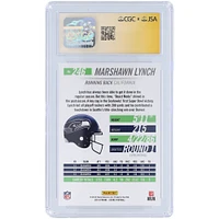 Marshawn Lynch Seattle Seahawks Autographed 2014 Panini Score Hot 100 Scorecard #246 #/99 CGC Fanatics Witnessed Authenticated 10/10 Card