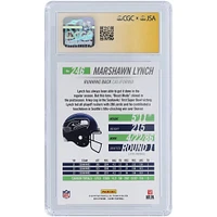 Marshawn Lynch Seattle Seahawks Autographed 2014 Panini Score Hot 100 Scorecard #246 #/99 CGC Fanatics Witnessed Authenticated 9/10 Card