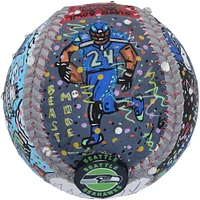 Marshawn Lynch Seattle Seahawks Autographed Baseball - Art by Charles Fazzino - RG13310408