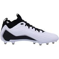 Chaussures de football dédicacées Beast Mode B.T.A Elite noires, blanches et dorées de Marshawn Lynch Seattle Seahawks - Signées en vert - Édition limitée #1/1
