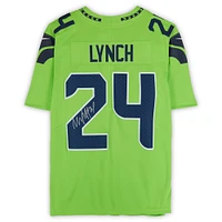 Marshawn Lynch Seattle Seahawks Autographed Nike Green Limited Jersey