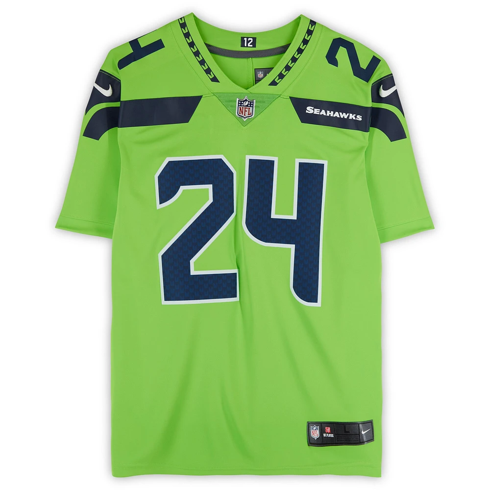 Marshawn Lynch Seattle Seahawks Autographed Nike Green Limited Jersey