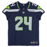 Marshawn Lynch Seattle Seahawks Autographed Nike Navy Elite Jersey