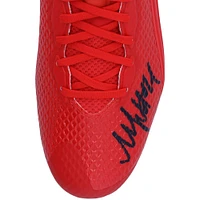 Marshawn Lynch Seattle Seahawks Autographed Red Beast Mode B.T.A Elite Football Cleat - Left Foot