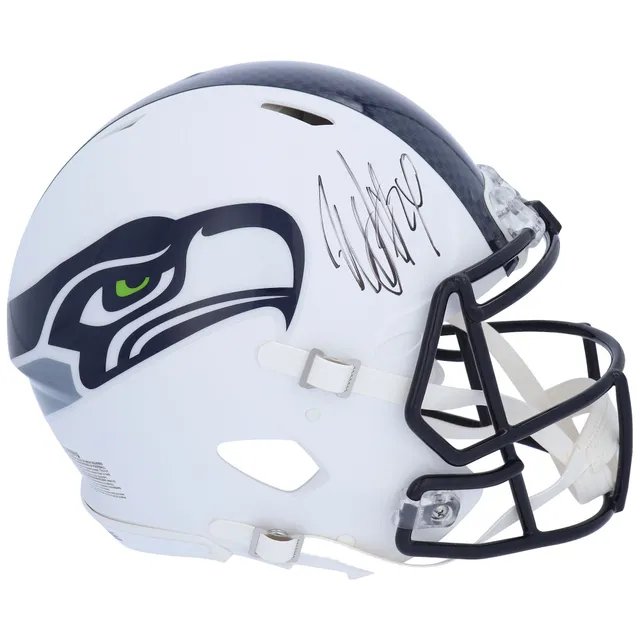 Seattle Seahawks Riddell Flat White Mini Helmet Unsigned