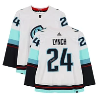Maillot adidas Seattle Kraken blanc autographié par Marshawn Lynch des Seattle Seahawks - Édition limitée à 24 exemplaires