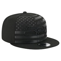 Casquette Snapback Independent 9FIFTY noire New Era pour homme des Seattle Seahawks