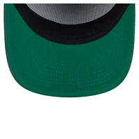 Men's New Era  Black Seattle Seahawks Throwback Washed A-Frame 9FIFTY Snapback Hat