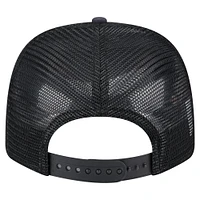 Men's New Era  Navy/Black Seattle Seahawks Adventure Drinks Pattern 9SEVENTY Stretch-Snap Hat