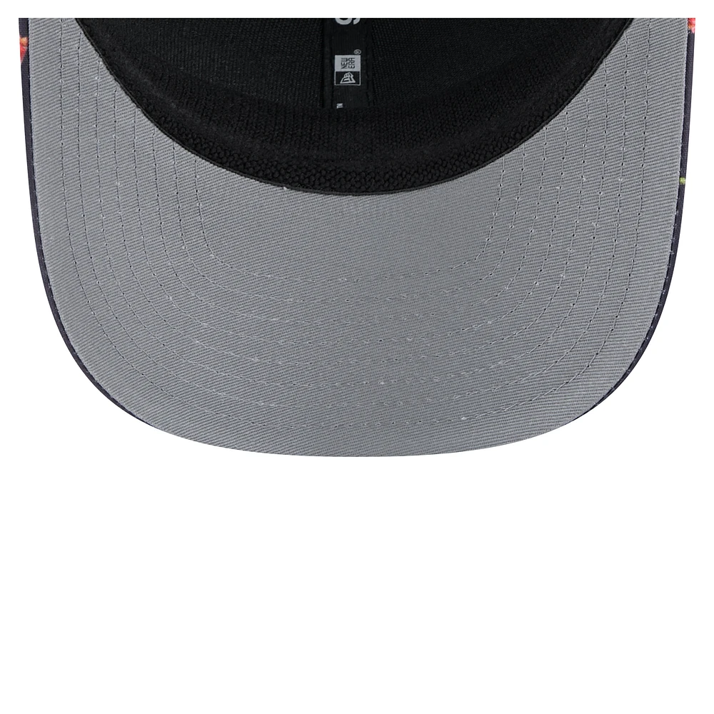 Men's New Era  Navy/Black Seattle Seahawks Adventure Drinks Pattern 9SEVENTY Stretch-Snap Hat