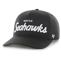 Men's '47 Black Seattle Seahawks Attitude Hitch Relaxed Adjustable Hat