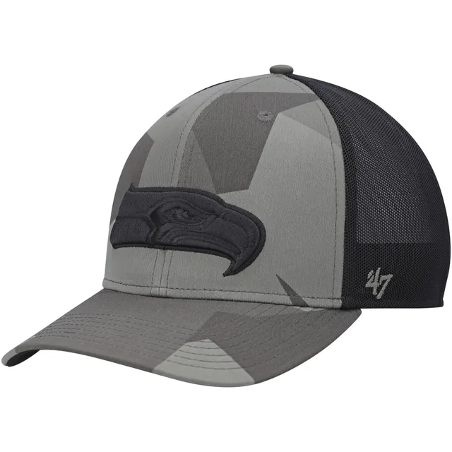 New Era Youth Boys Black, Camo Seattle Seahawks 2021 Salute To Service  Trucker 9Twenty Snapback Adjustable Hat