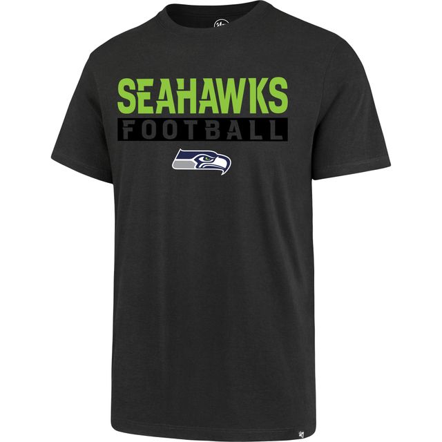 T-shirt Super Rival Seattle Seahawks Dark Ops '47 Charcoal pour homme