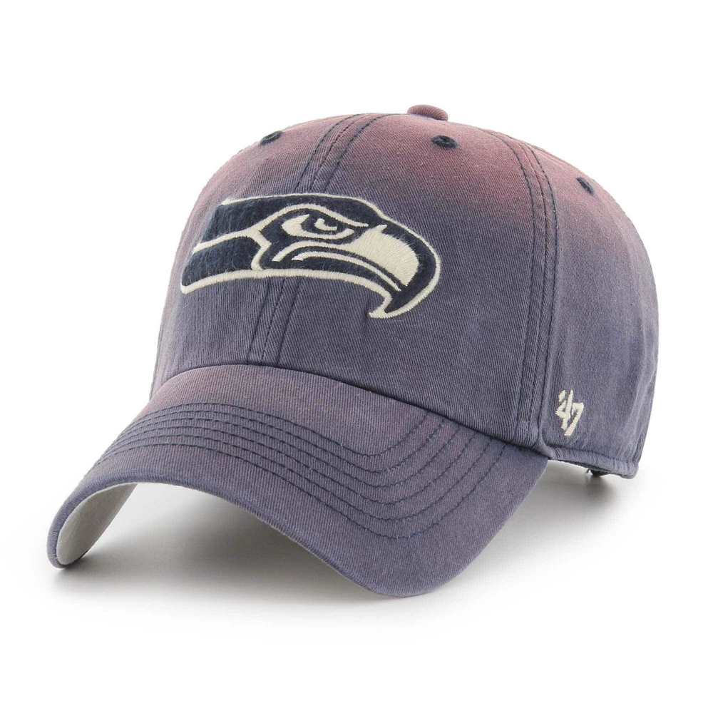 Casquette ajustable Dusted Relaxed Clean Up pour homme '47 College Navy Seattle Seahawks